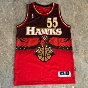 Vintage 2000s Adidas Dikembe Mutombo Hawks #55 Jersey Mens L